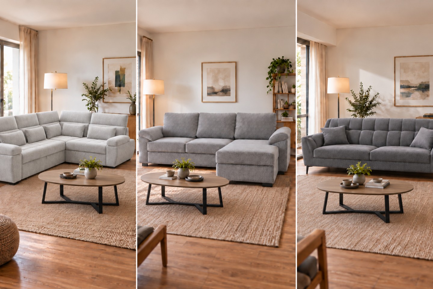 Utilize para sofá de canto, chaise longue ou sofá de 3 lugares: qual escolher?