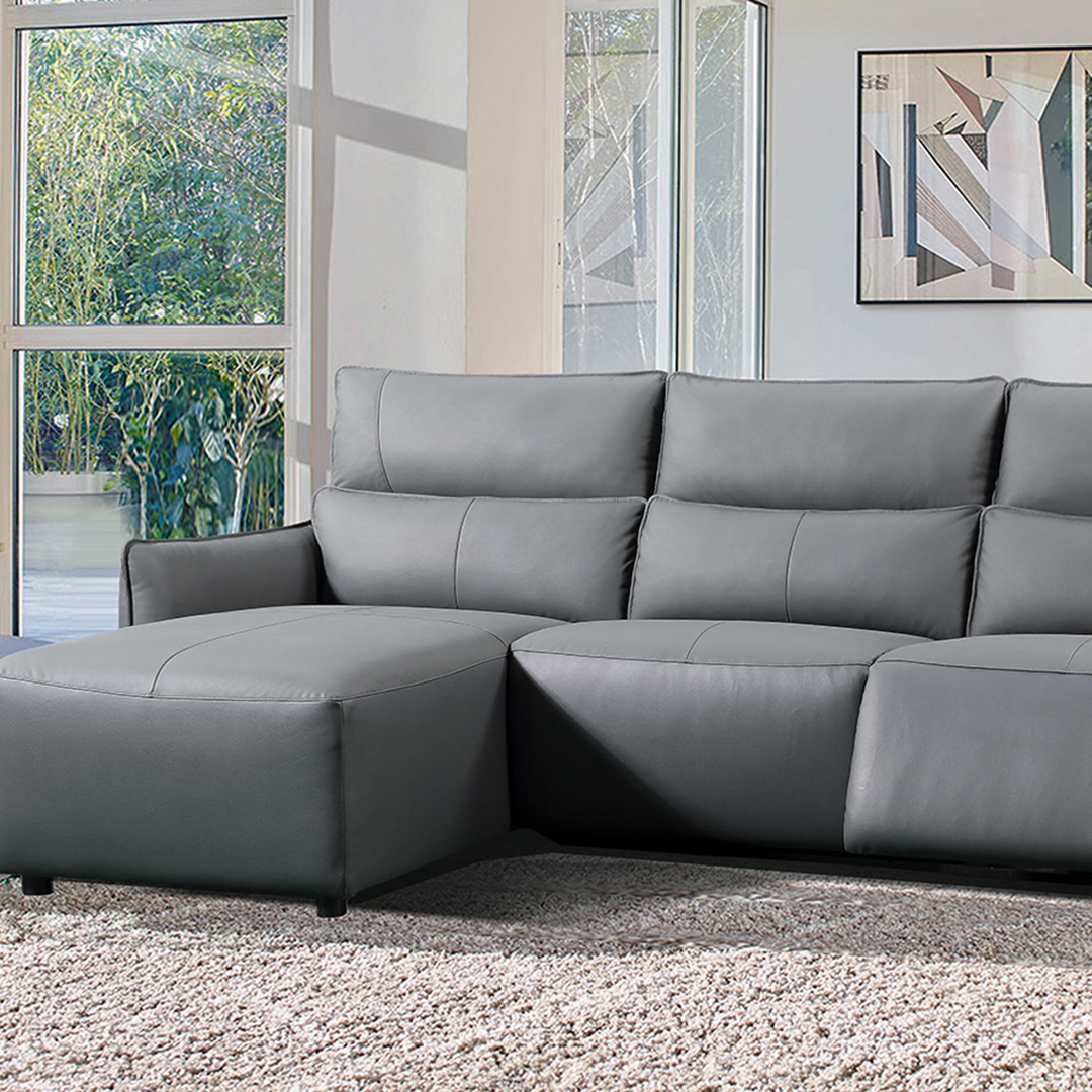 Sofá com chaise longue e relax elétrico JOM 9019 JOM