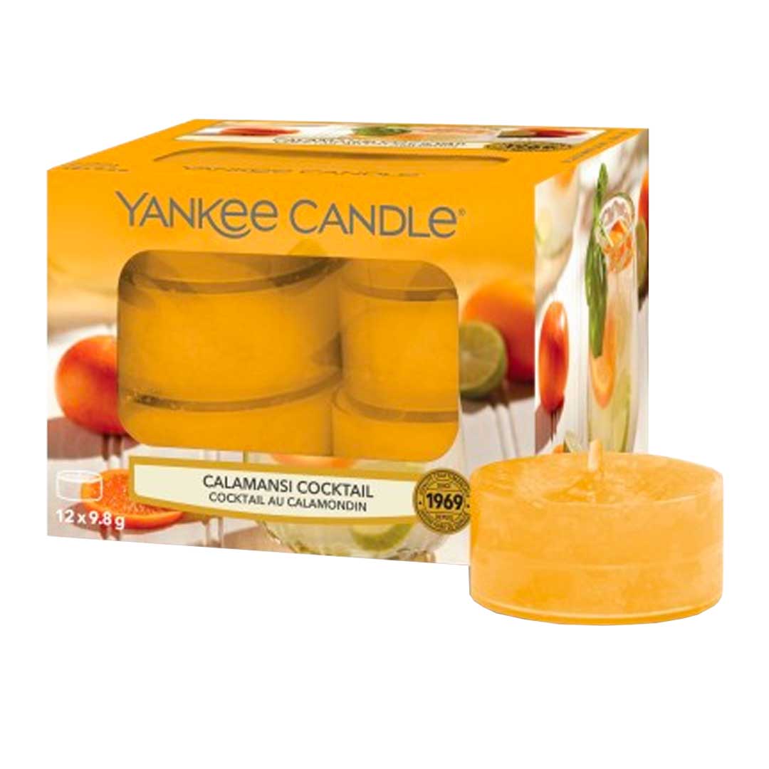 Caixa 12 velas tealights  CALAMANSI COCKTAIL YK1651497E