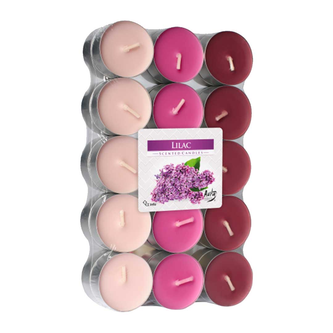 Pack 18 tealights  LILAS P15-18-38