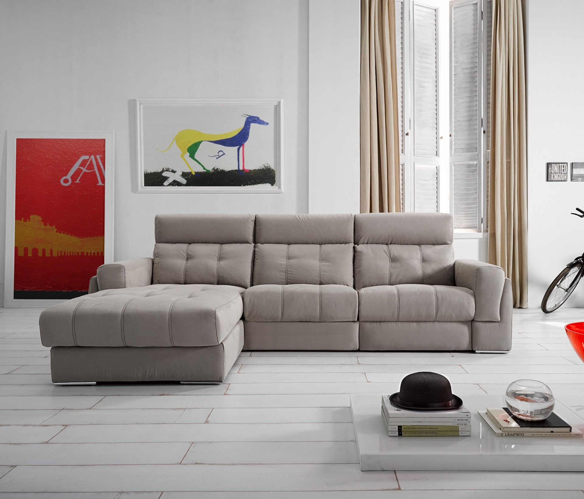 Sofá com Chaise JOM Azahara