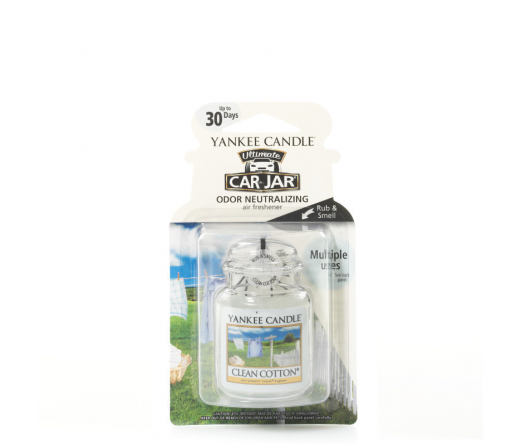 Ambiantador carro YANKKE CANDLE 1220878E CLEAN COTTON