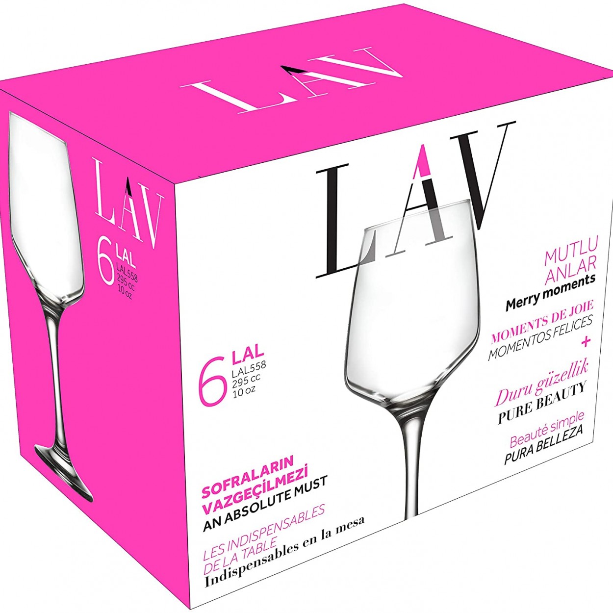 Conjunto 6 copos LAV LAL558F