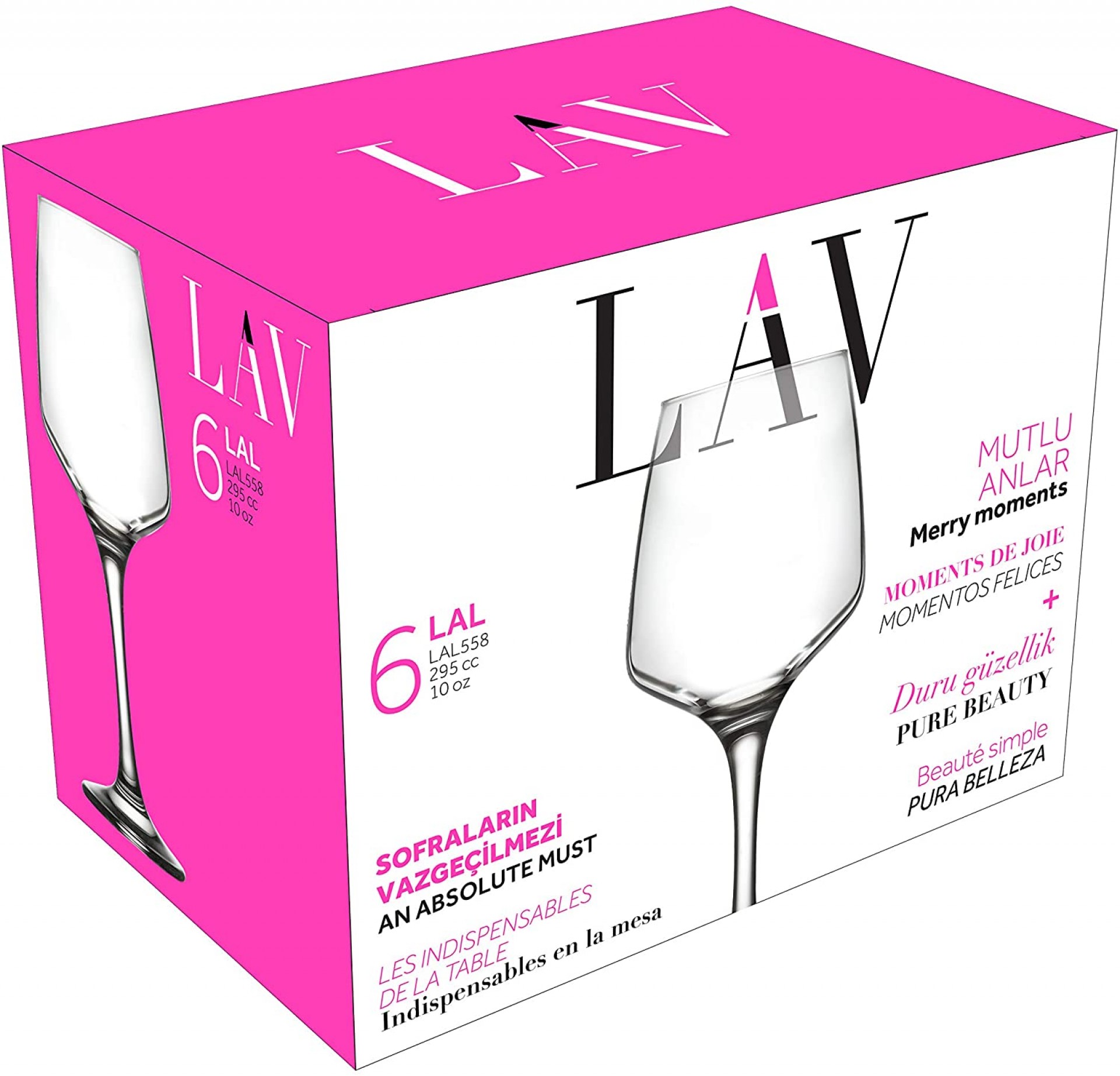 Conjunto 6 copos LAV LAL558F