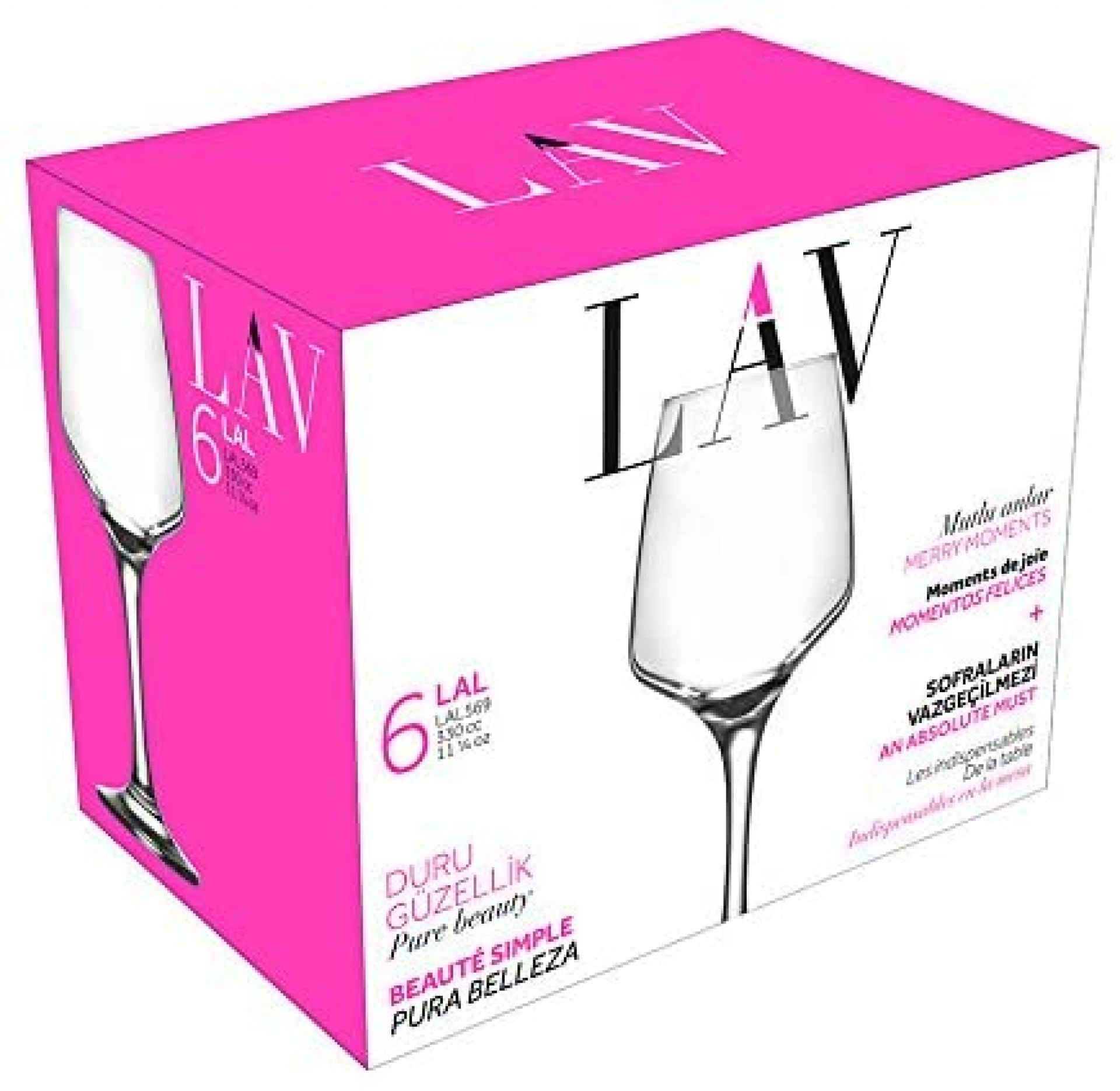 Conjunto 6 copos LAV LAL569F