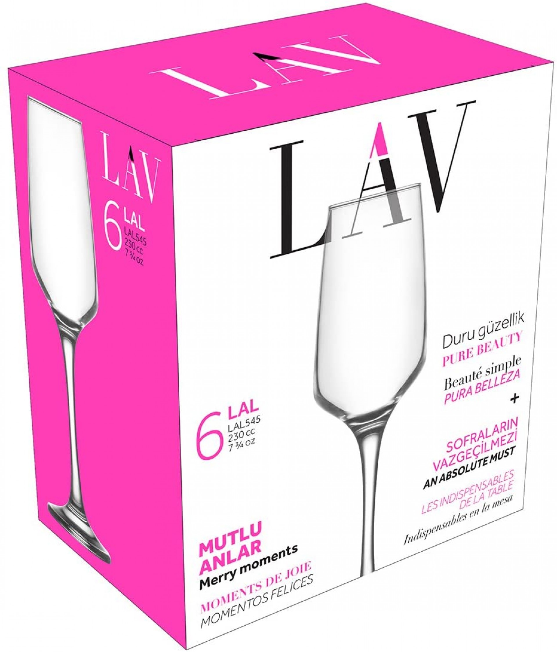 Conjunto 6 flûtes LAV LAL545F