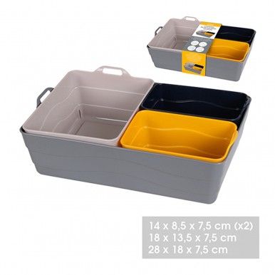 Conjunto 4 cestos multiusos JOM 32414