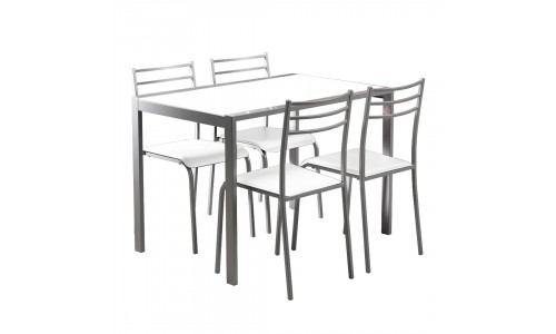 Conjunto mesa + 4 Cadeiras JOM YS2458M /  YS2458C