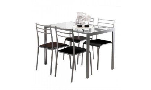 Conjunto Mesa + 4 Cadeiras JOM YS2458M / YS2458C
