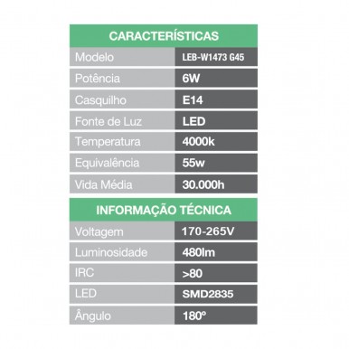 Lmpada Led JOM LEB-W1473