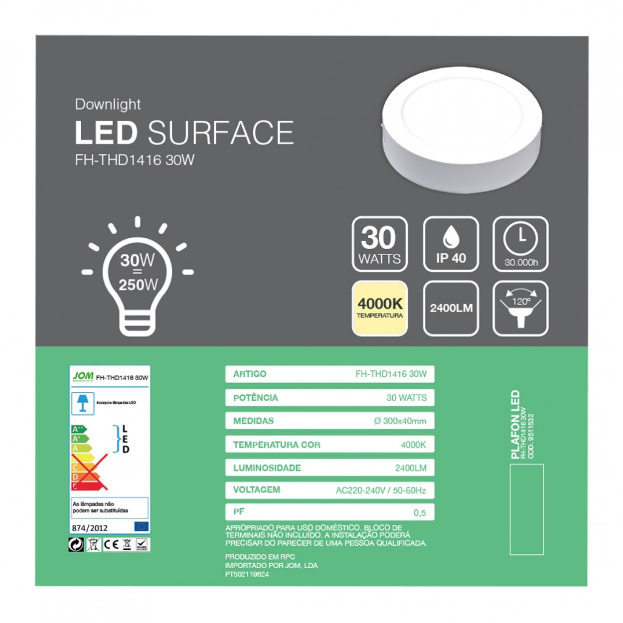 Downlight Led JOM FH-THD1416