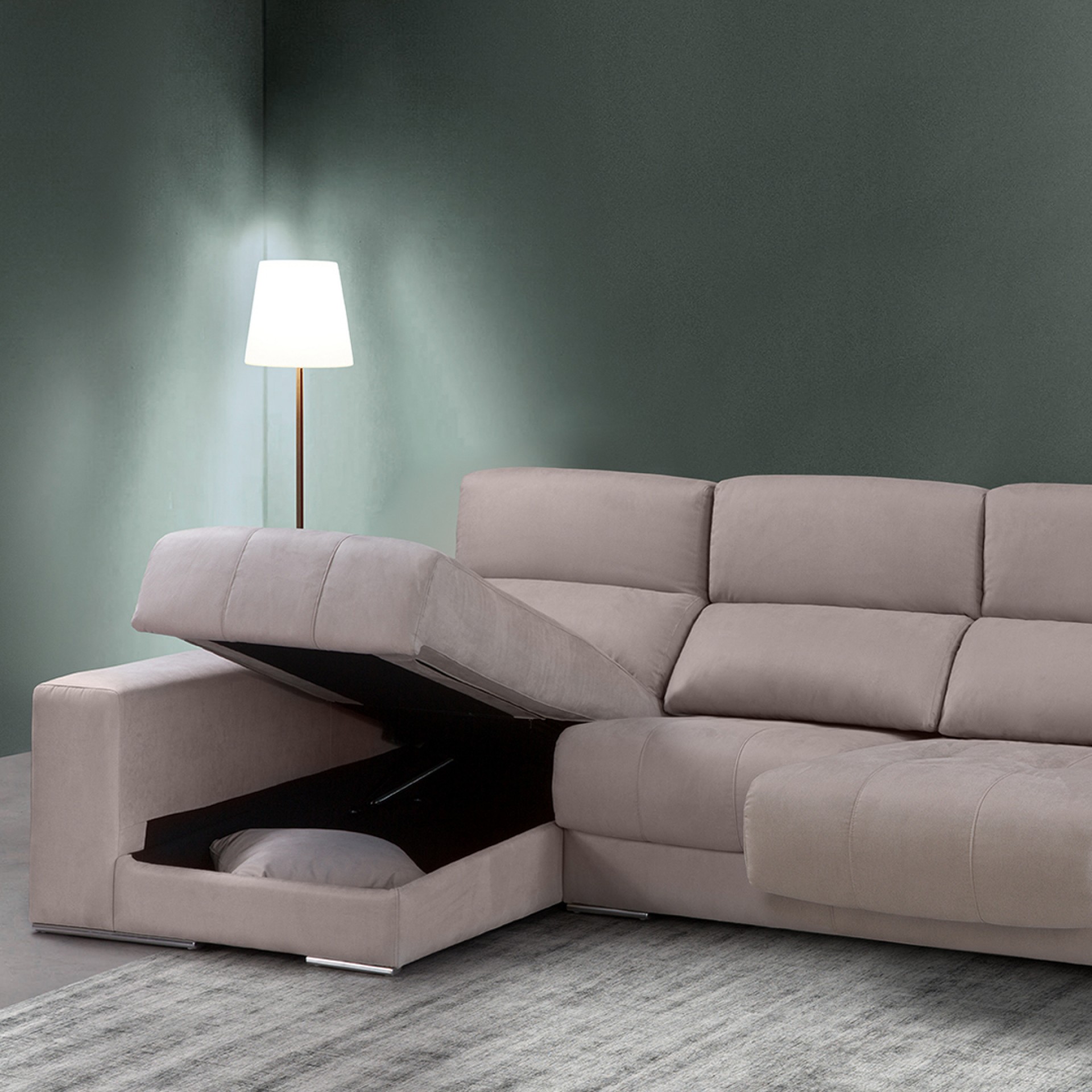 Sofá com Chaise JOM Clara