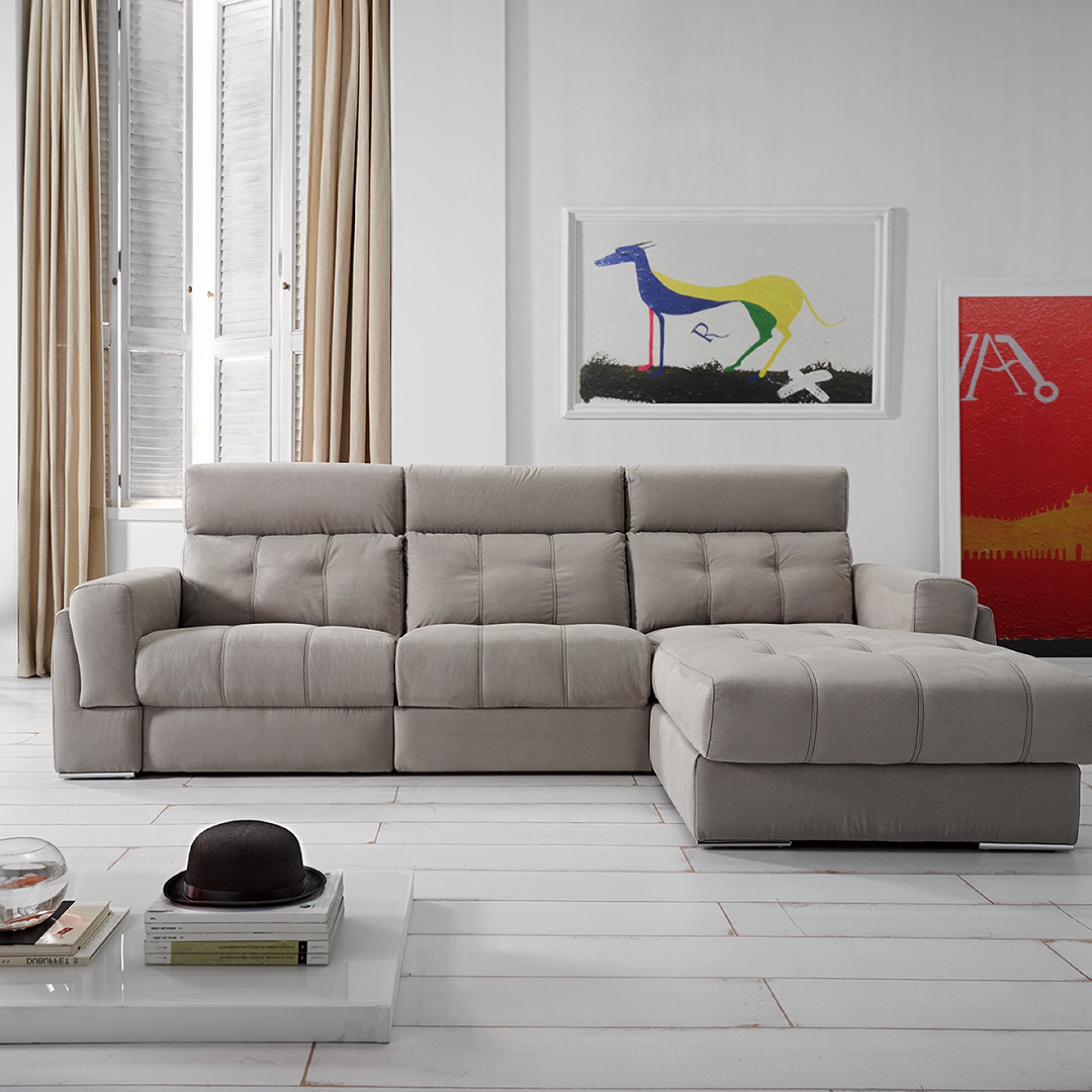 Sofá com Chaise JOM Azahara