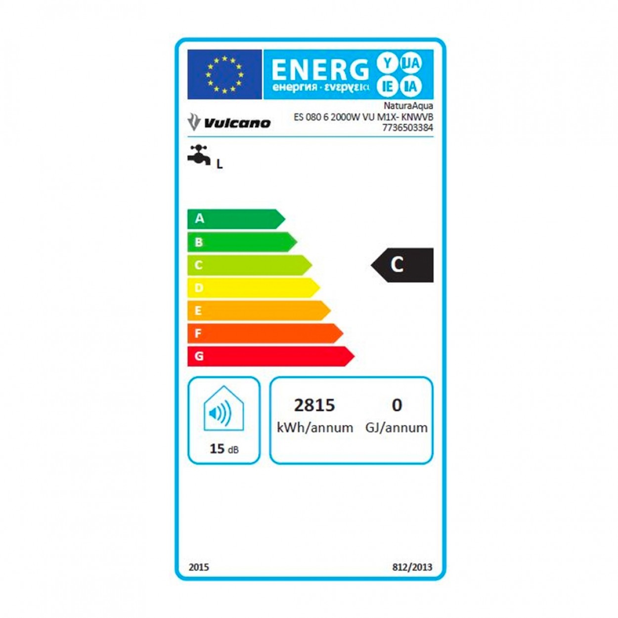 Termoacumulador VULCANO NaturaAqua ES 80