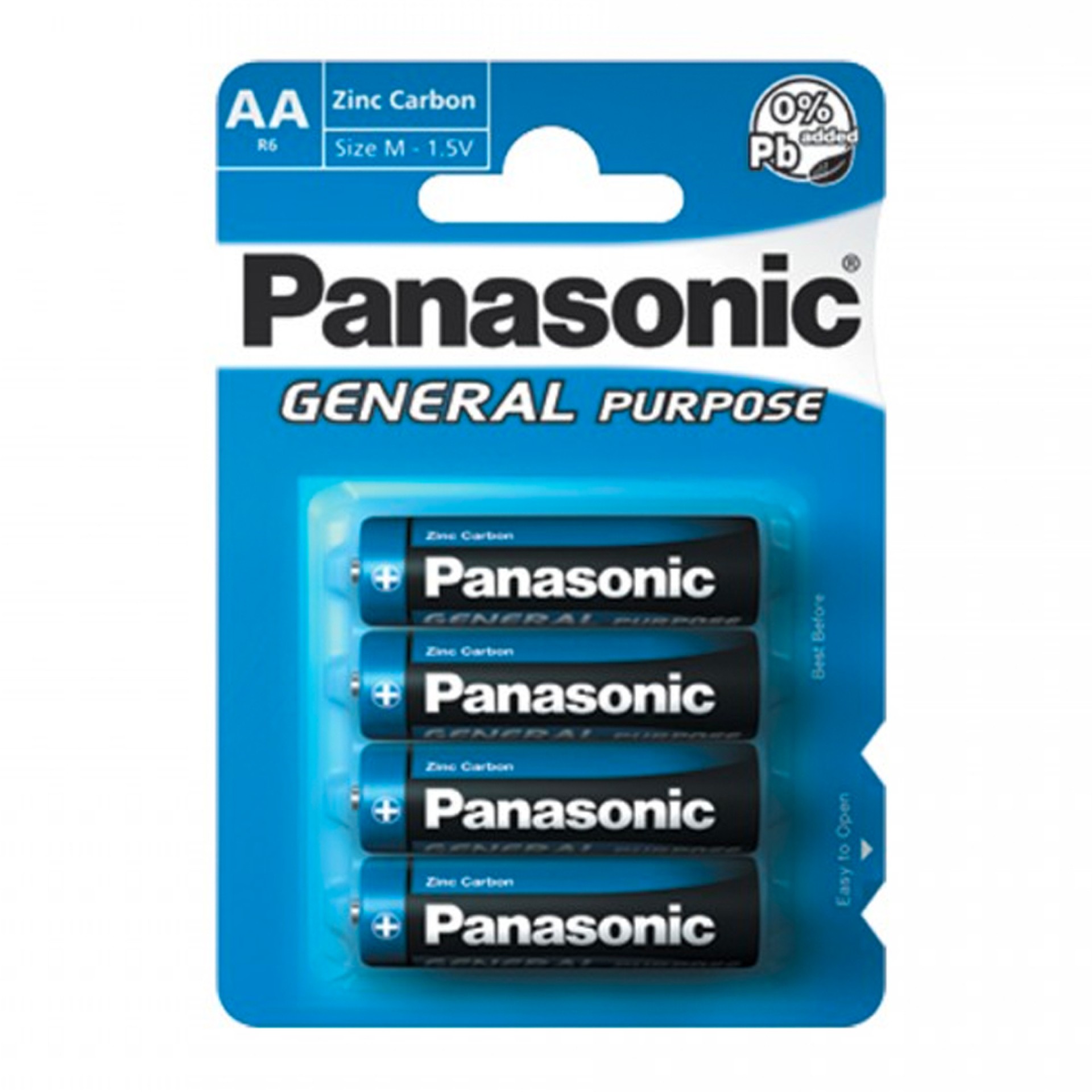 PILHA PANASONIC R6BB ZINC BL4