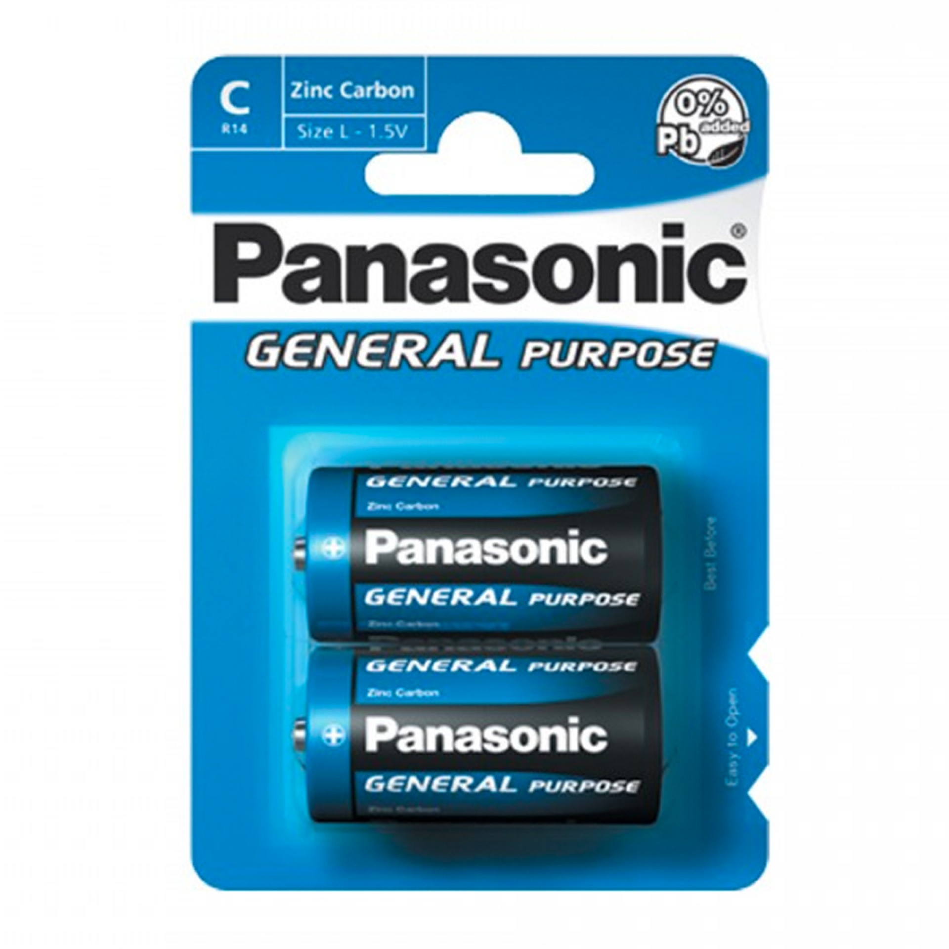 PILHA PANASONIC R14BB ZINC BL2