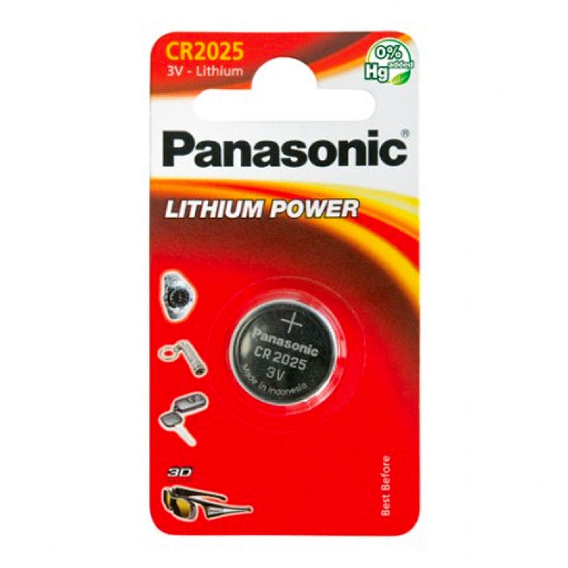 PILHA PANASONIC CR2025 LITHIUM