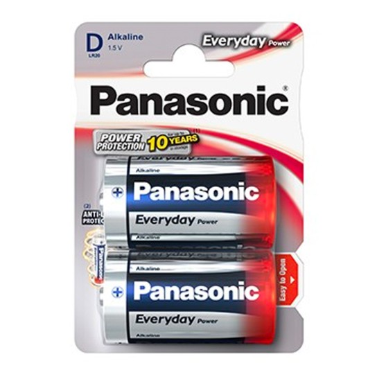 PILHA PANASONIC LR20 EVERYDAY BL2 - Image product