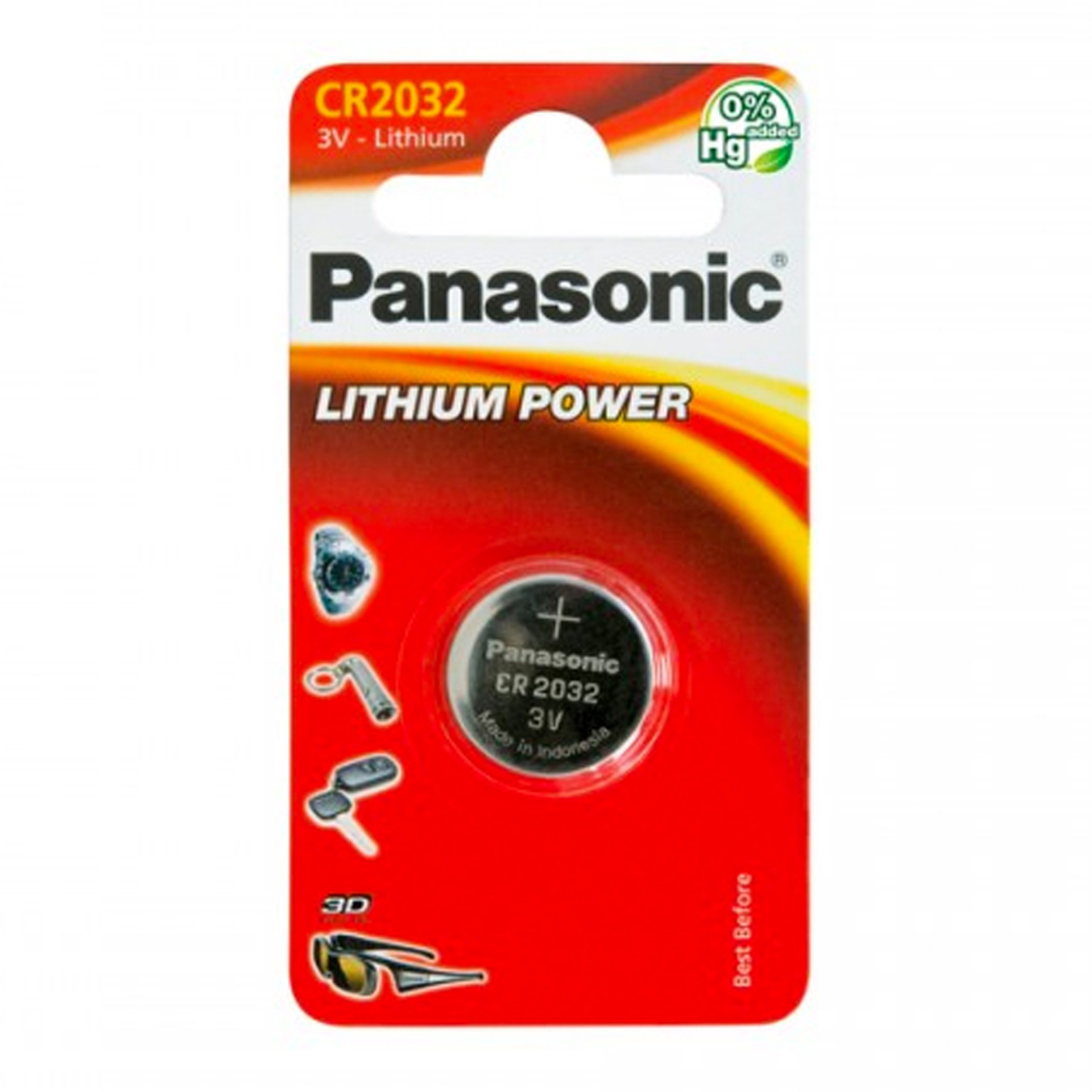 PILHA PANASONIC CR2032 LITHIUM