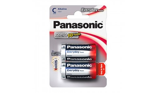 PILHA PANASONIC LR14 EVERYDAY BL2