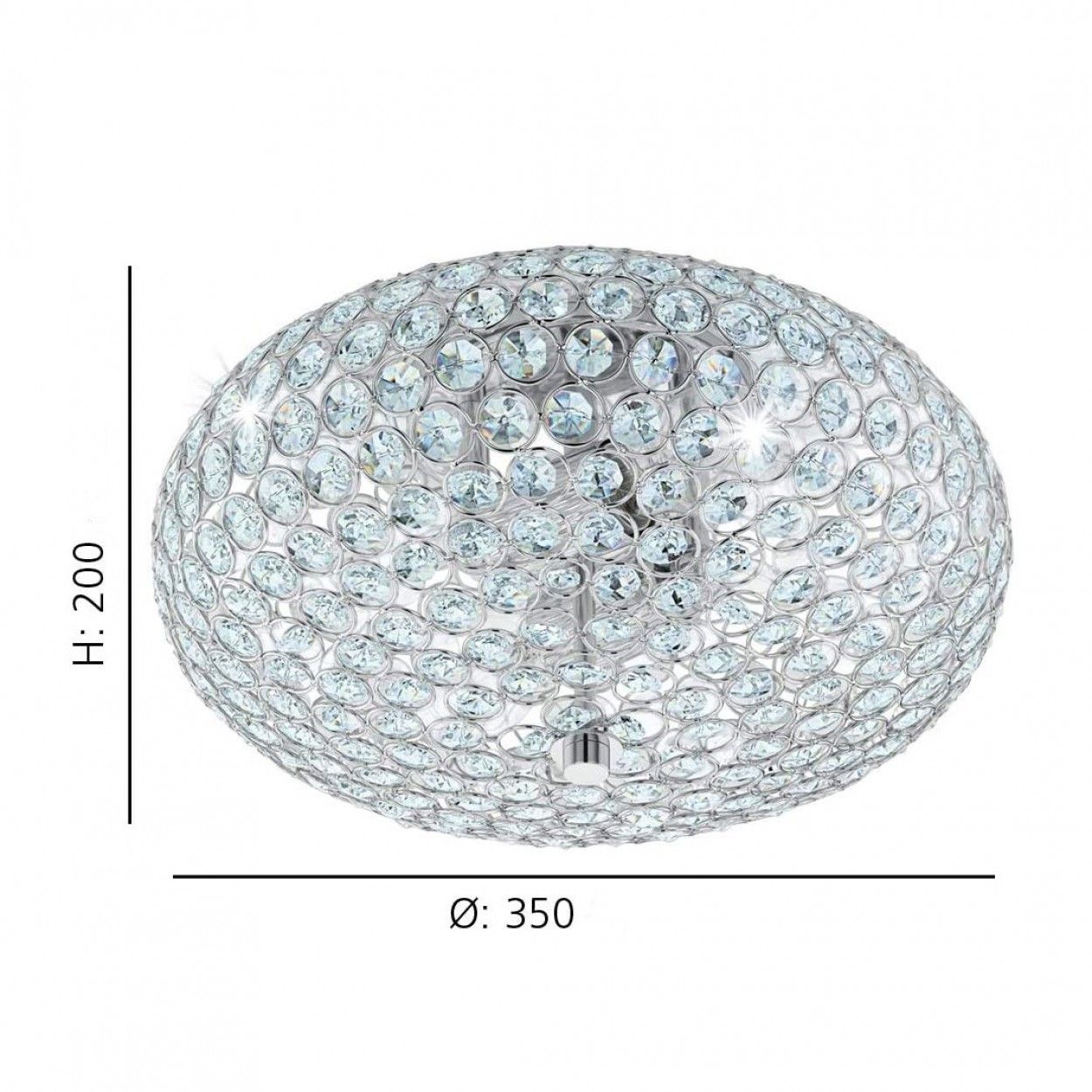 Candeeiro de Teto EGLO 95284 CRISTAL CLEMENTE