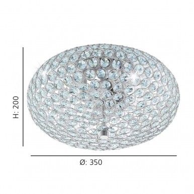 Candeeiro de Teto EGLO 95284 CRISTAL CLEMENTE