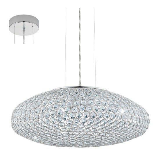 Candeeiro Suspenso EGLO 95287 CRISTAL CLEMENTE - Image product