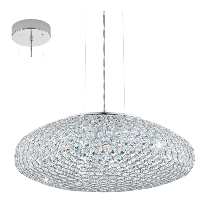 Candeeiro Suspenso EGLO 95287 CRISTAL CLEMENTE