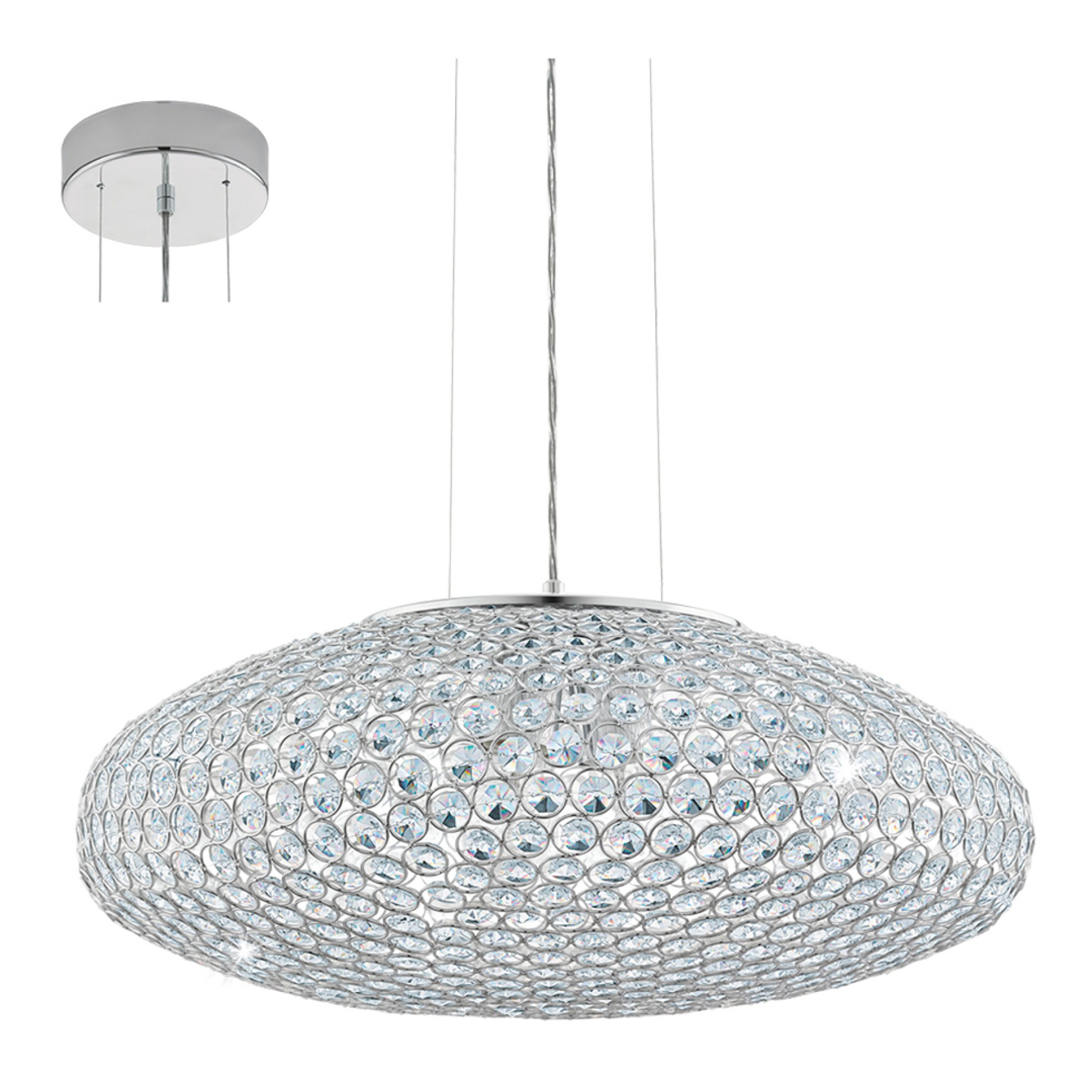 Candeeiro Suspenso EGLO 95287 CRISTAL CLEMENTE