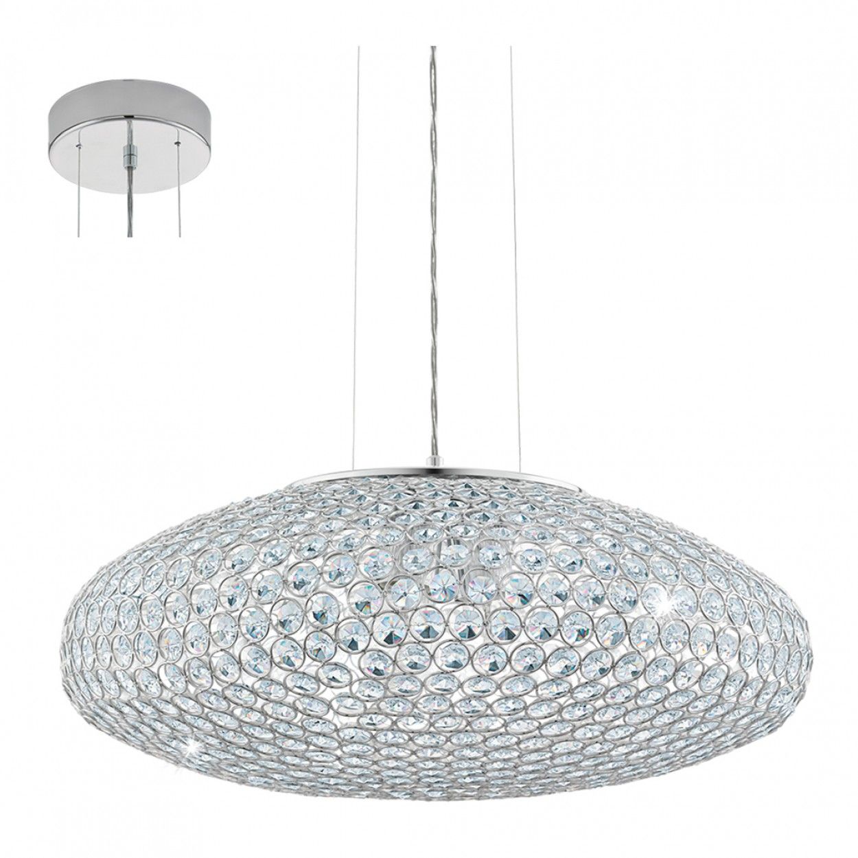 Candeeiro Suspenso EGLO 95287 CRISTAL CLEMENTE