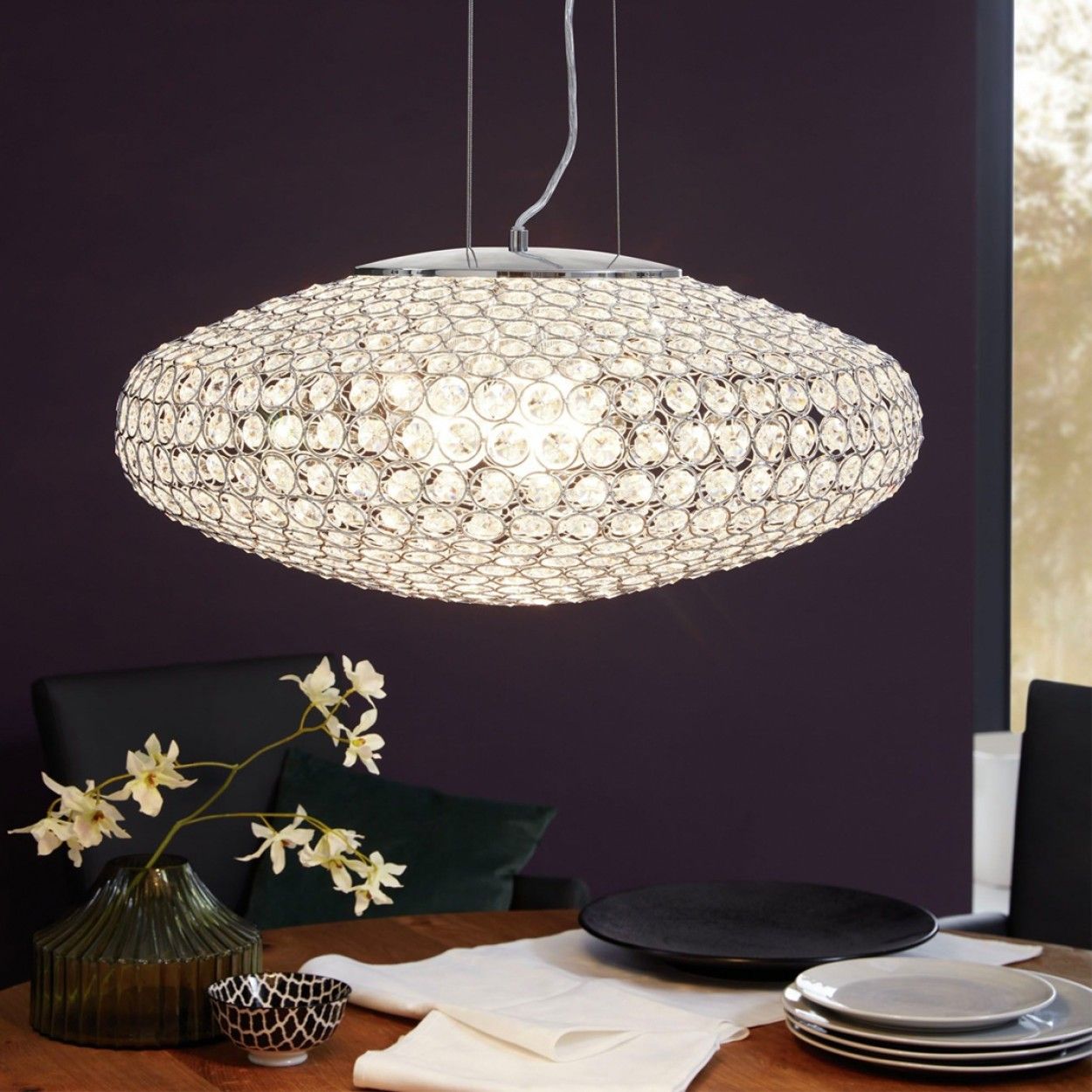 Candeeiro Suspenso EGLO 95287 CRISTAL CLEMENTE