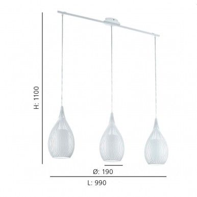 Candeeiro Suspenso EGLO 94388 RAZONI