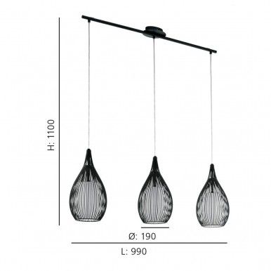 Candeeiro Suspenso EGLO 94389 RAZONI