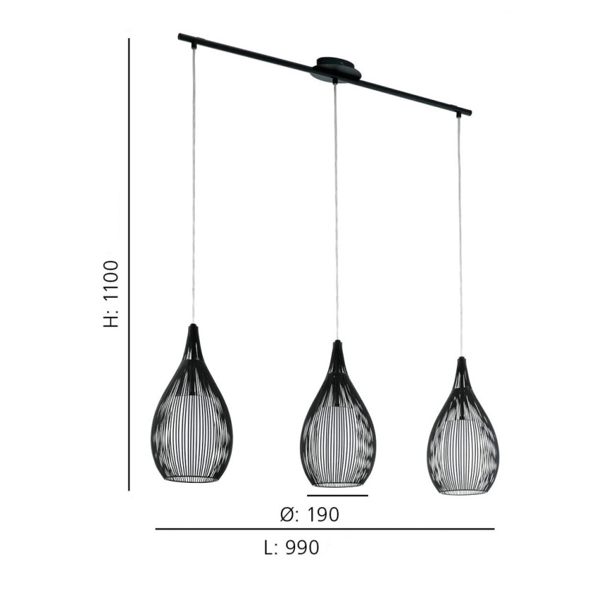 Candeeiro Suspenso EGLO 94389 RAZONI
