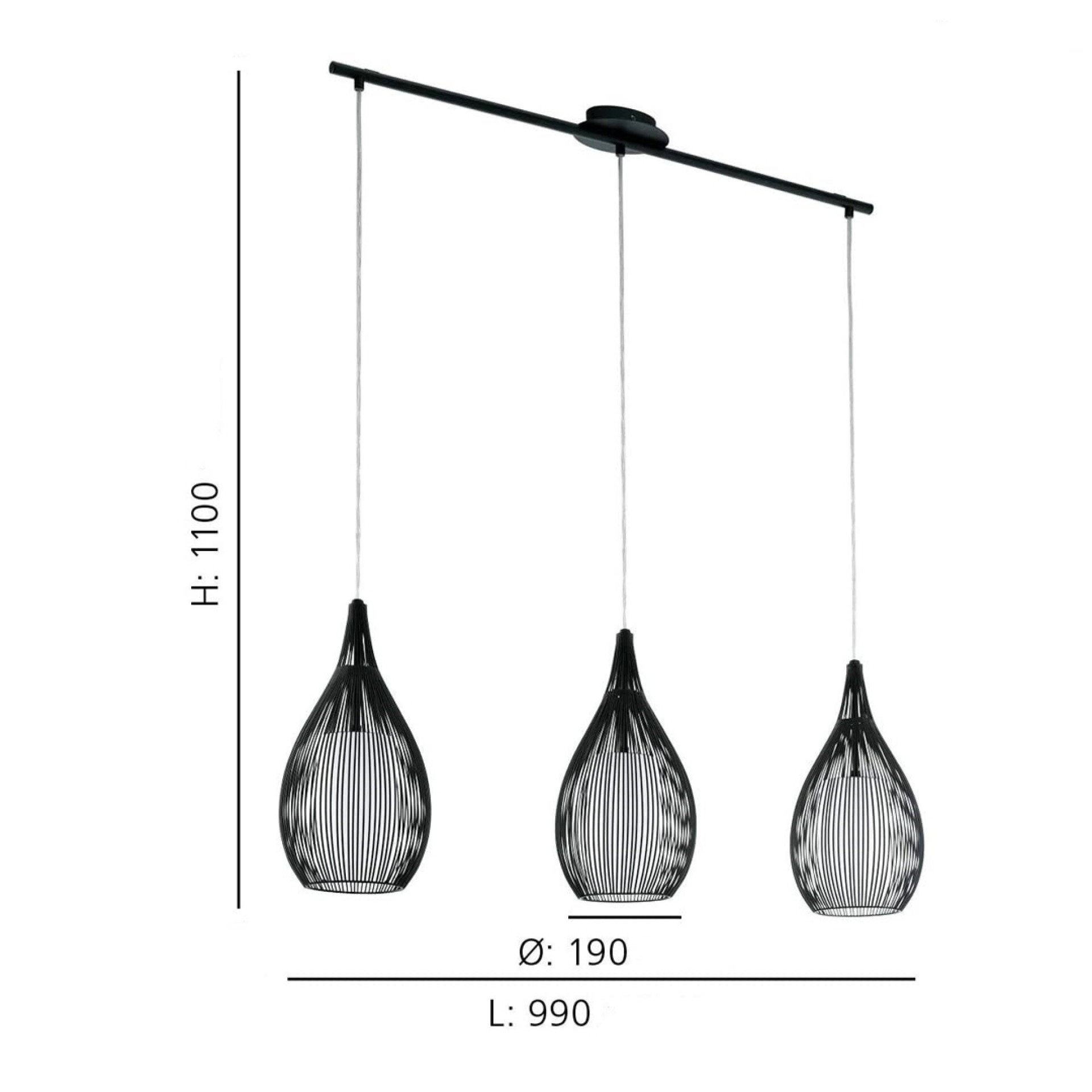 Candeeiro Suspenso EGLO 94389 RAZONI