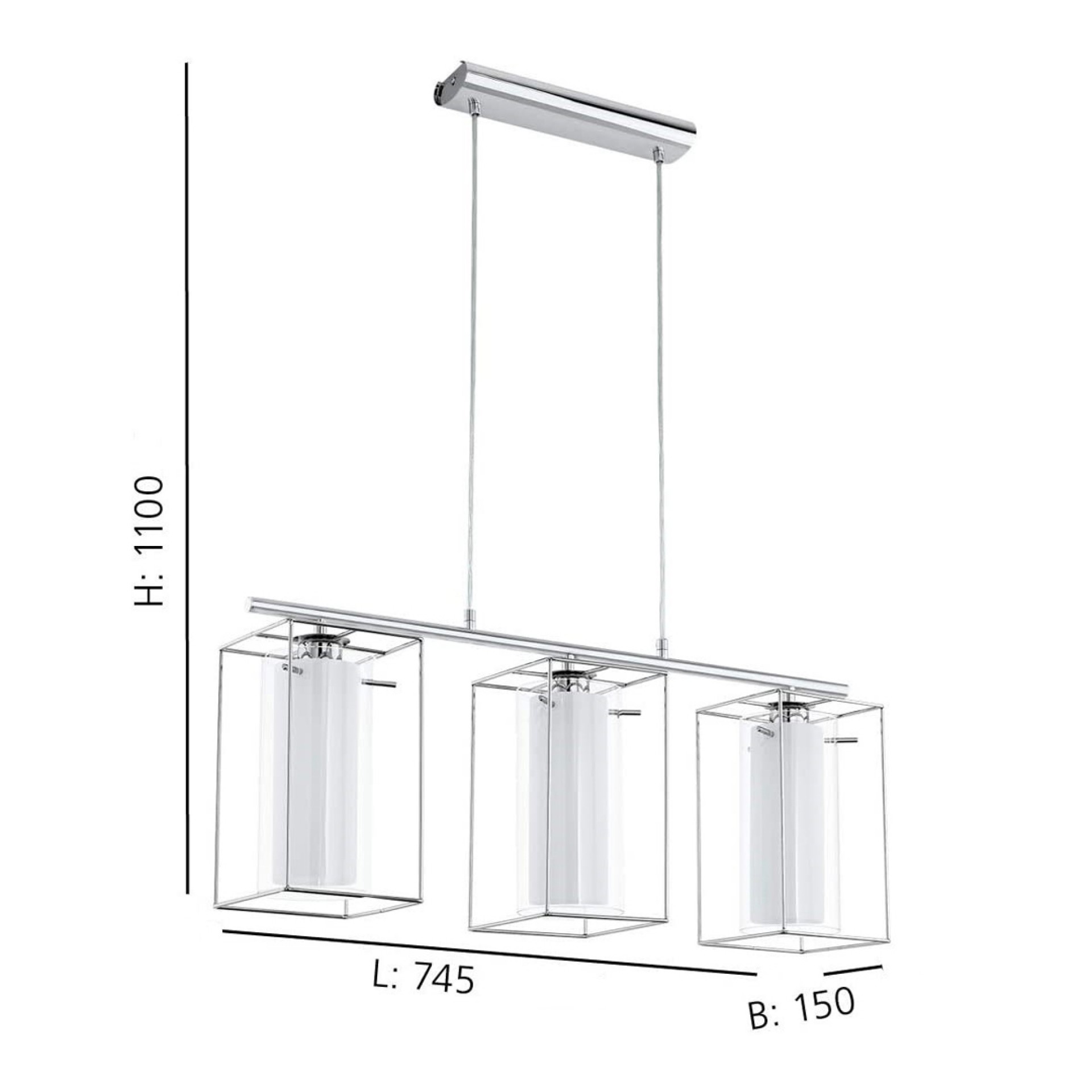 Candeeiro Suspenso EGLO 94378 Locino1