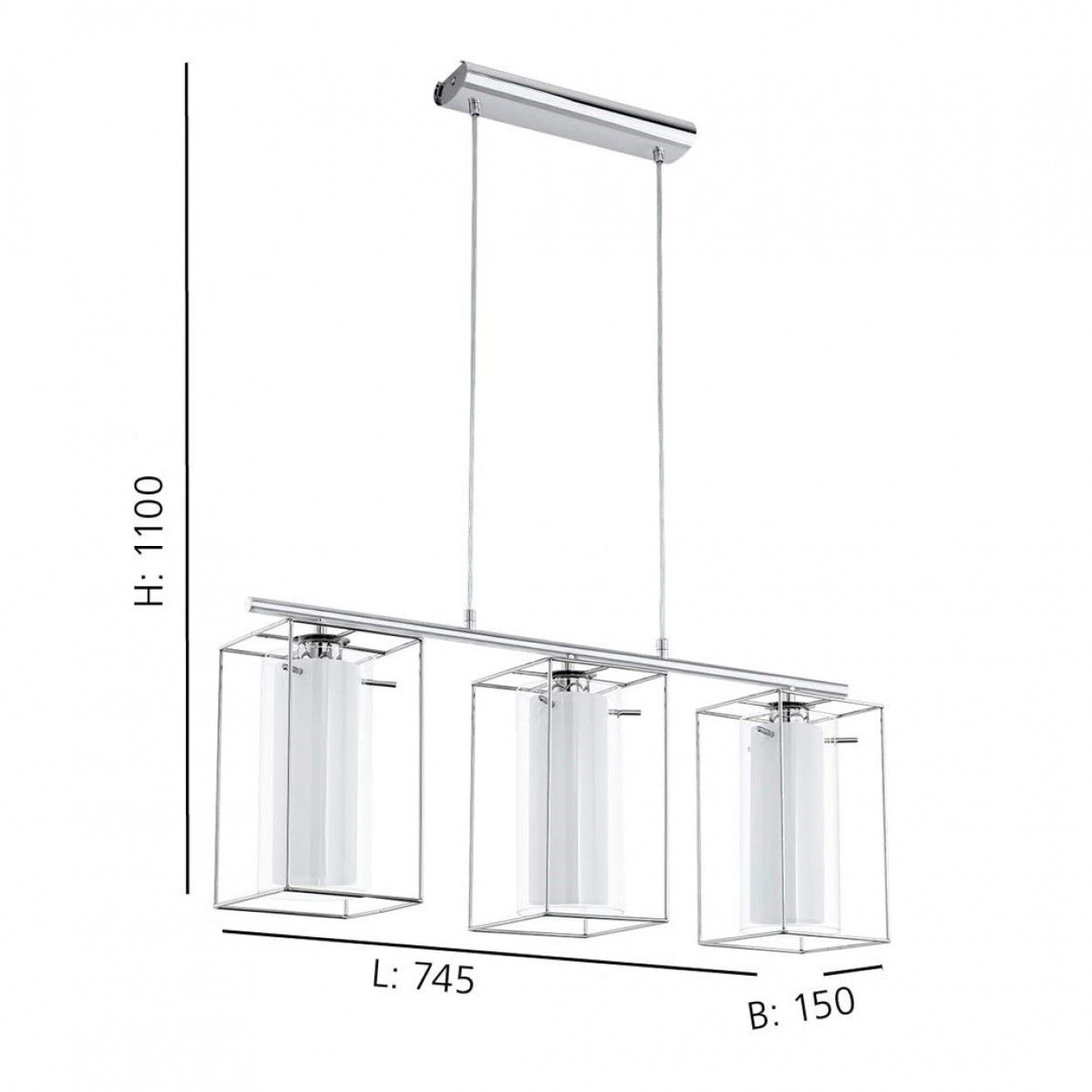 Candeeiro Suspenso EGLO 94378 Locino1