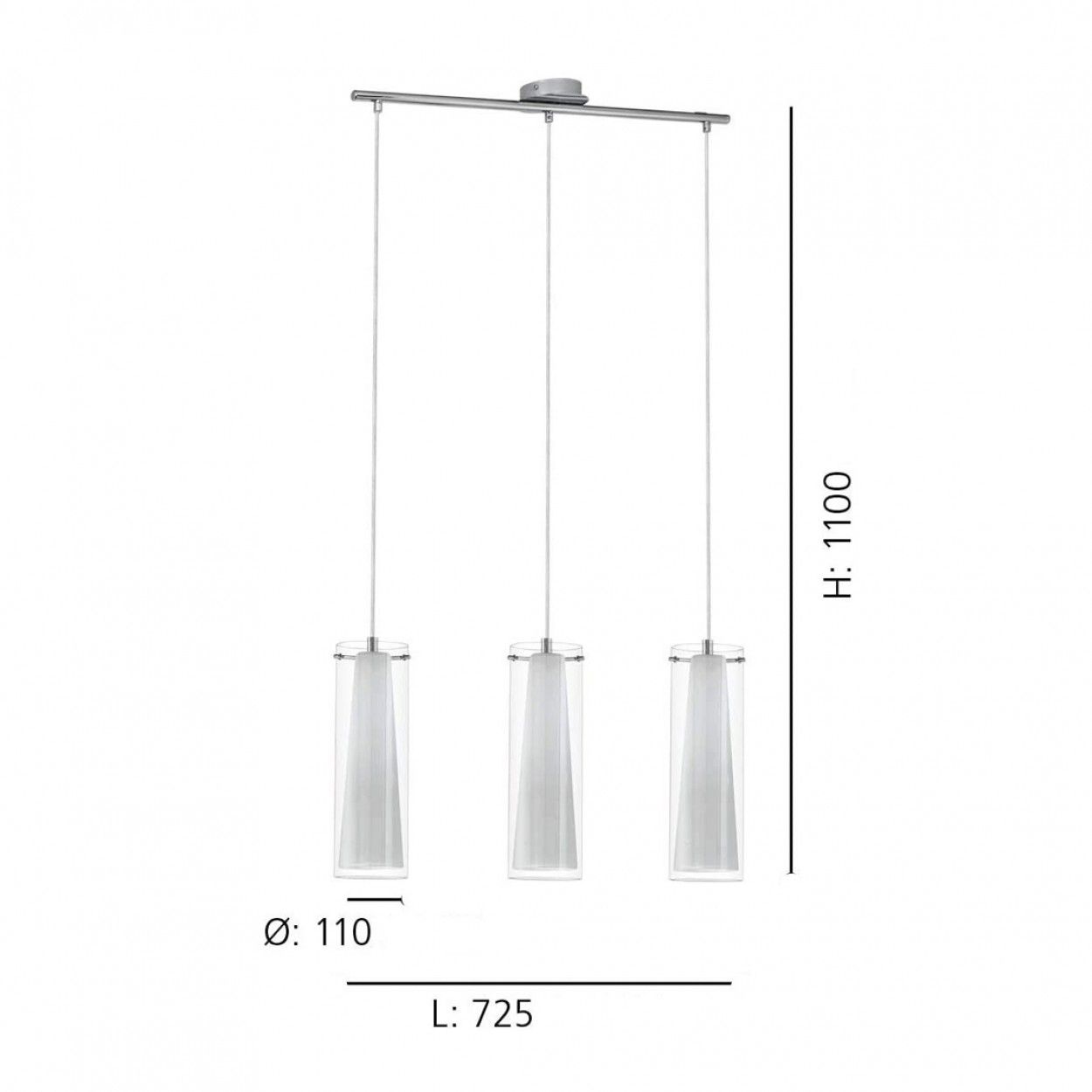 Candeeiro suspenso EGLO 89833 PINTO