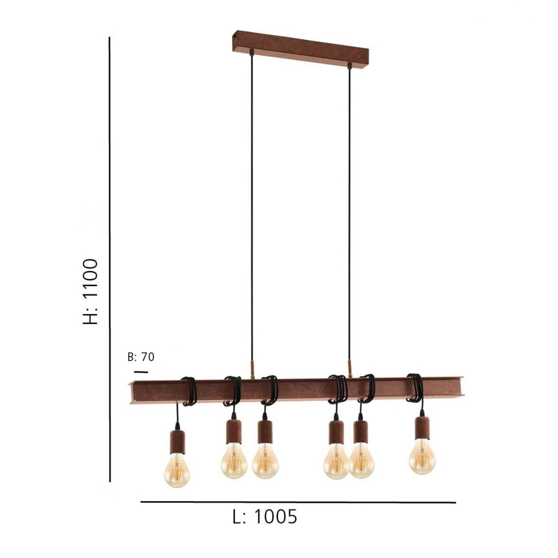 Candeeiro suspenso EGLO 49859 TOWNSHEND 4