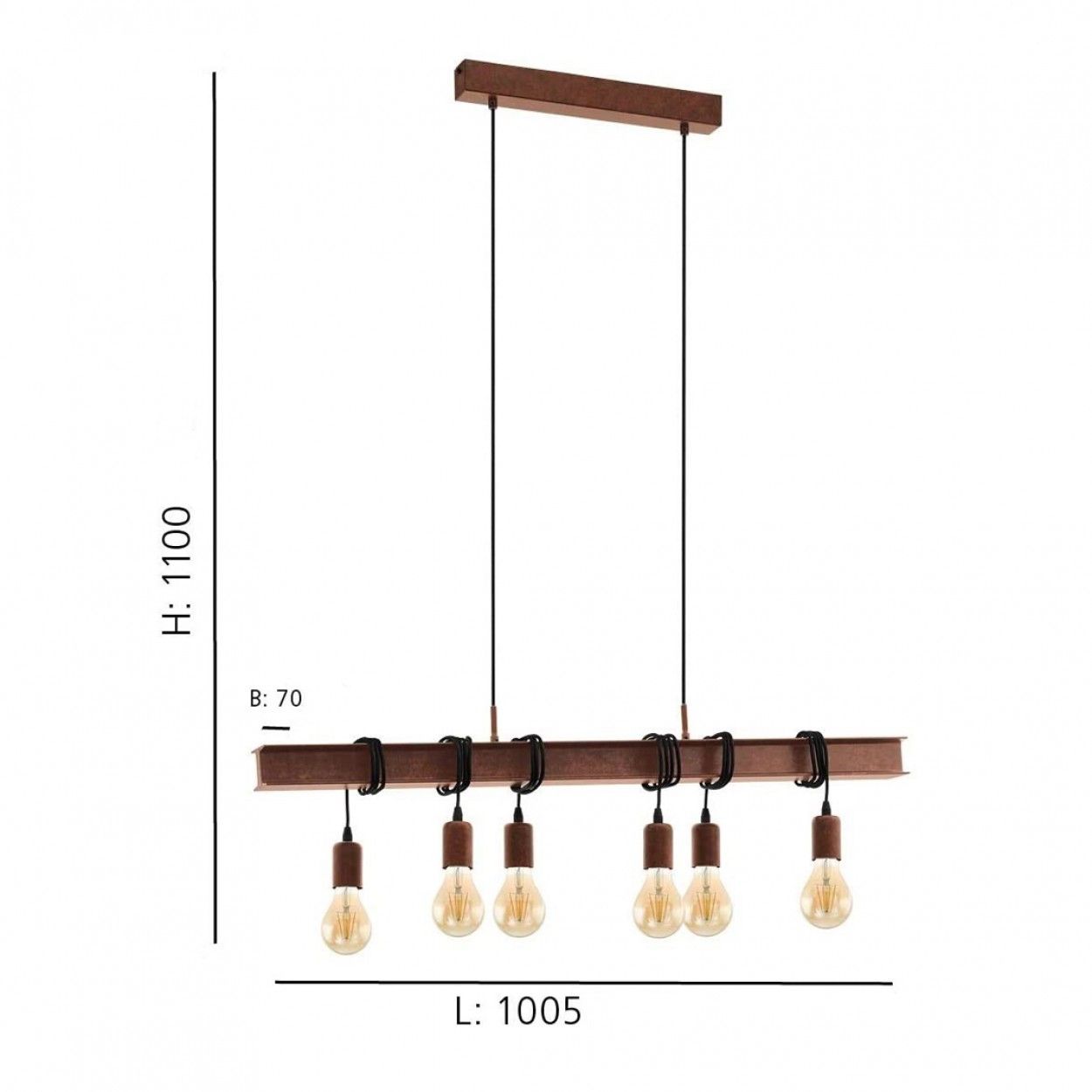 Candeeiro suspenso EGLO 49859 TOWNSHEND 4