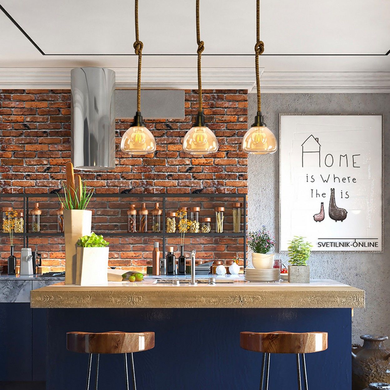 Candeeiro suspenso EGLO 43192 RAMPSIDE