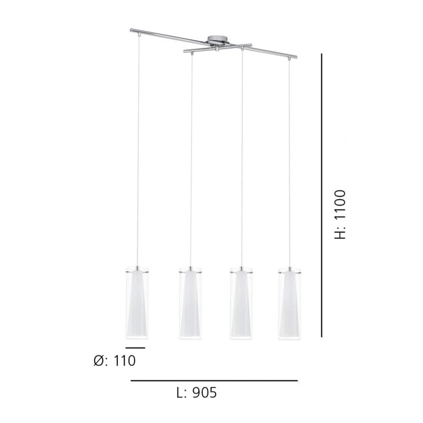 Candeeiro Suspenso EGLO 89834 PINTO