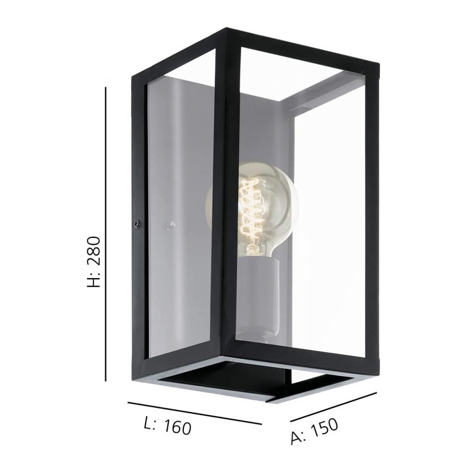 Candeeiro parede EGLO 49394 CHARTERHOUSE