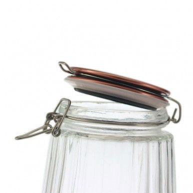 Frasco Vidro com Fecho Mola JOM ROSA GOLD 32479