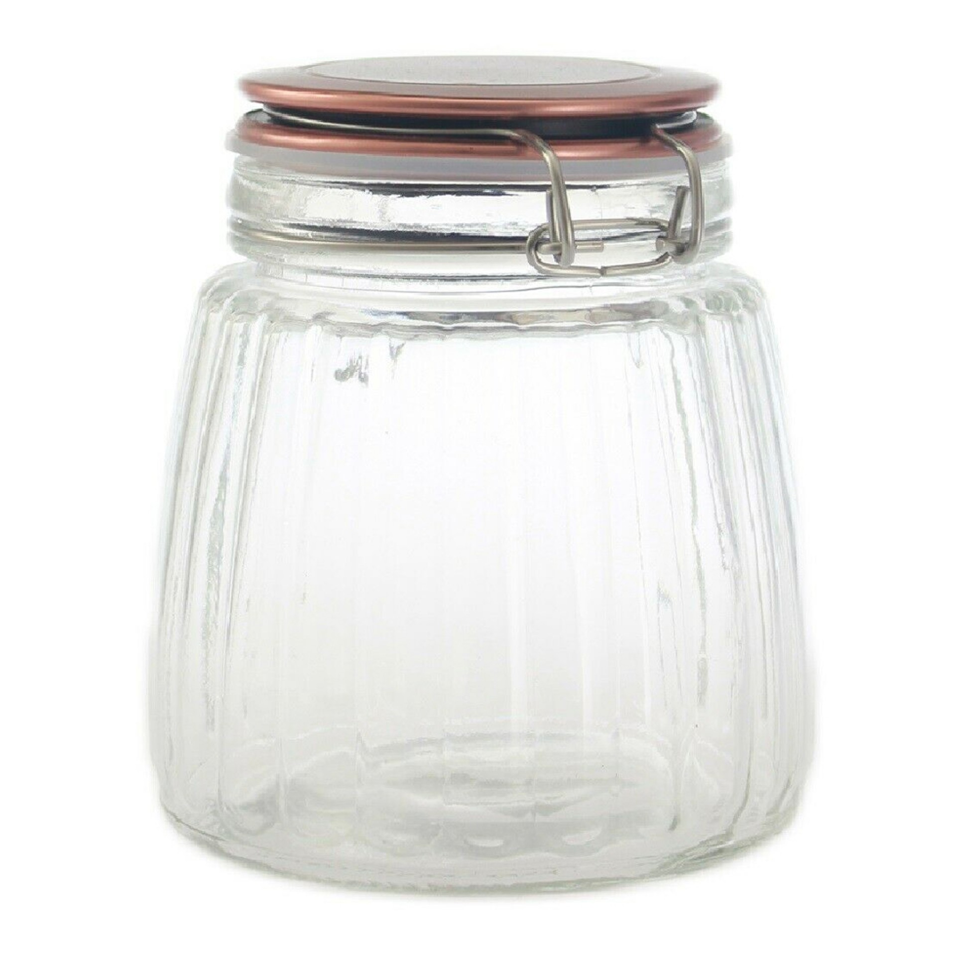 Frasco Vidro com Fecho Mola JOM ROSA GOLD 32479
