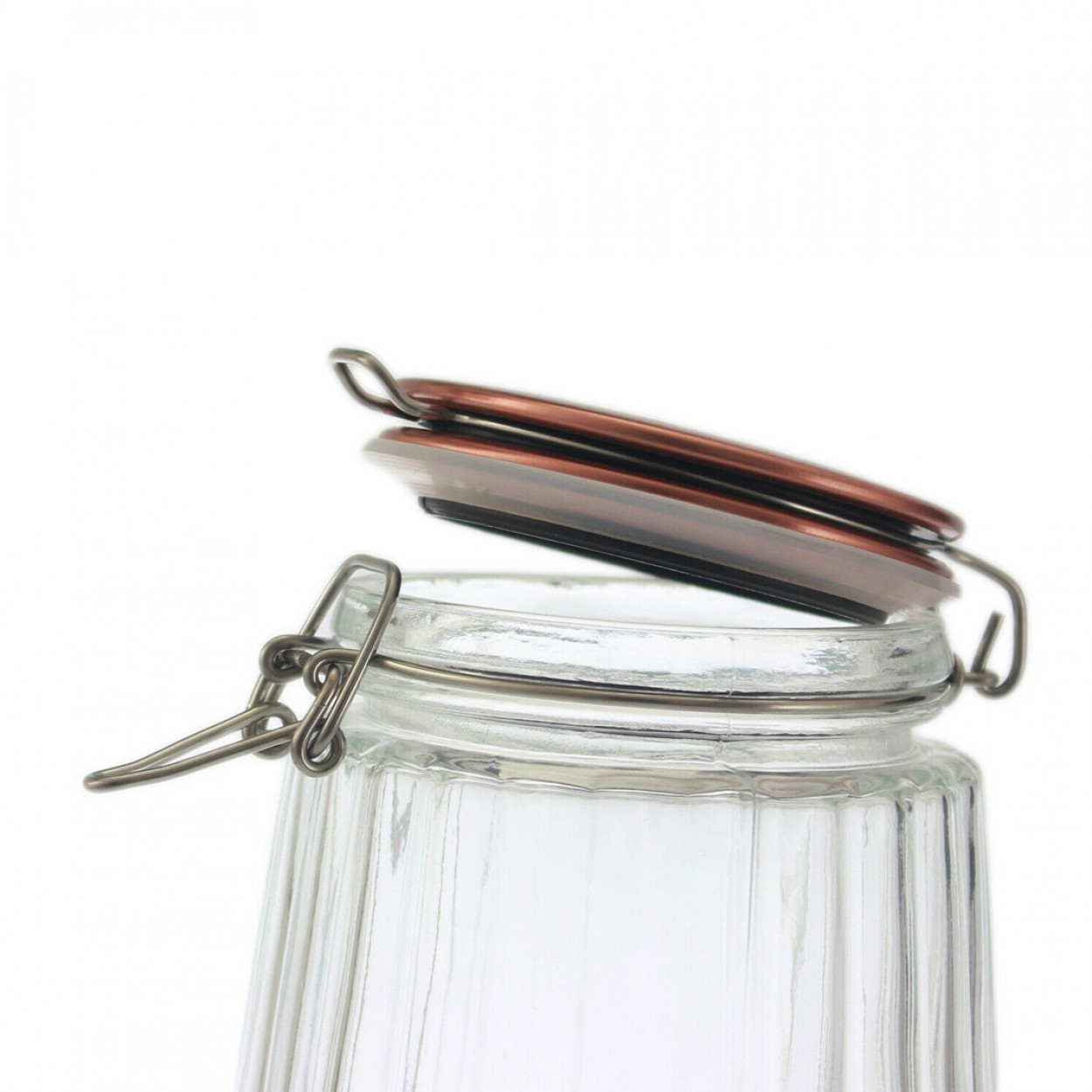 Frasco Vidro com Fecho Mola JOM ROSA GOLD 32479