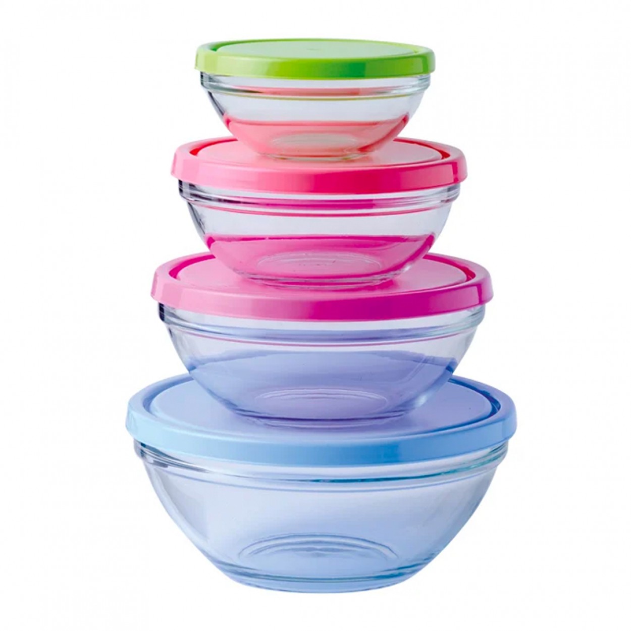 Conj4 saladeiras c/ tampa PASABAHCE 84972680