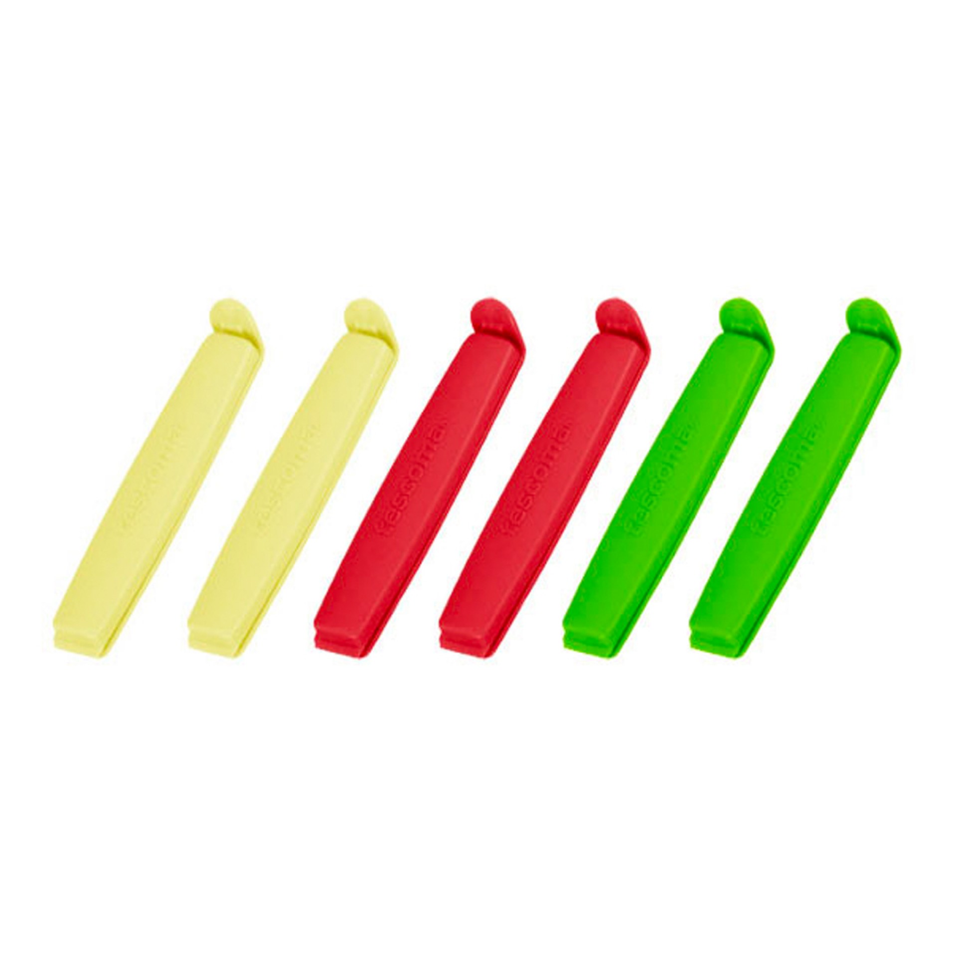 Conjunto 6 pinças sacos TESCOMA PRETO 42072