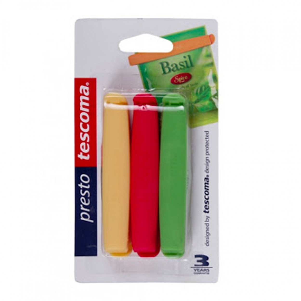 Conjunto 6 pinças sacos TESCOMA PRETO 42072