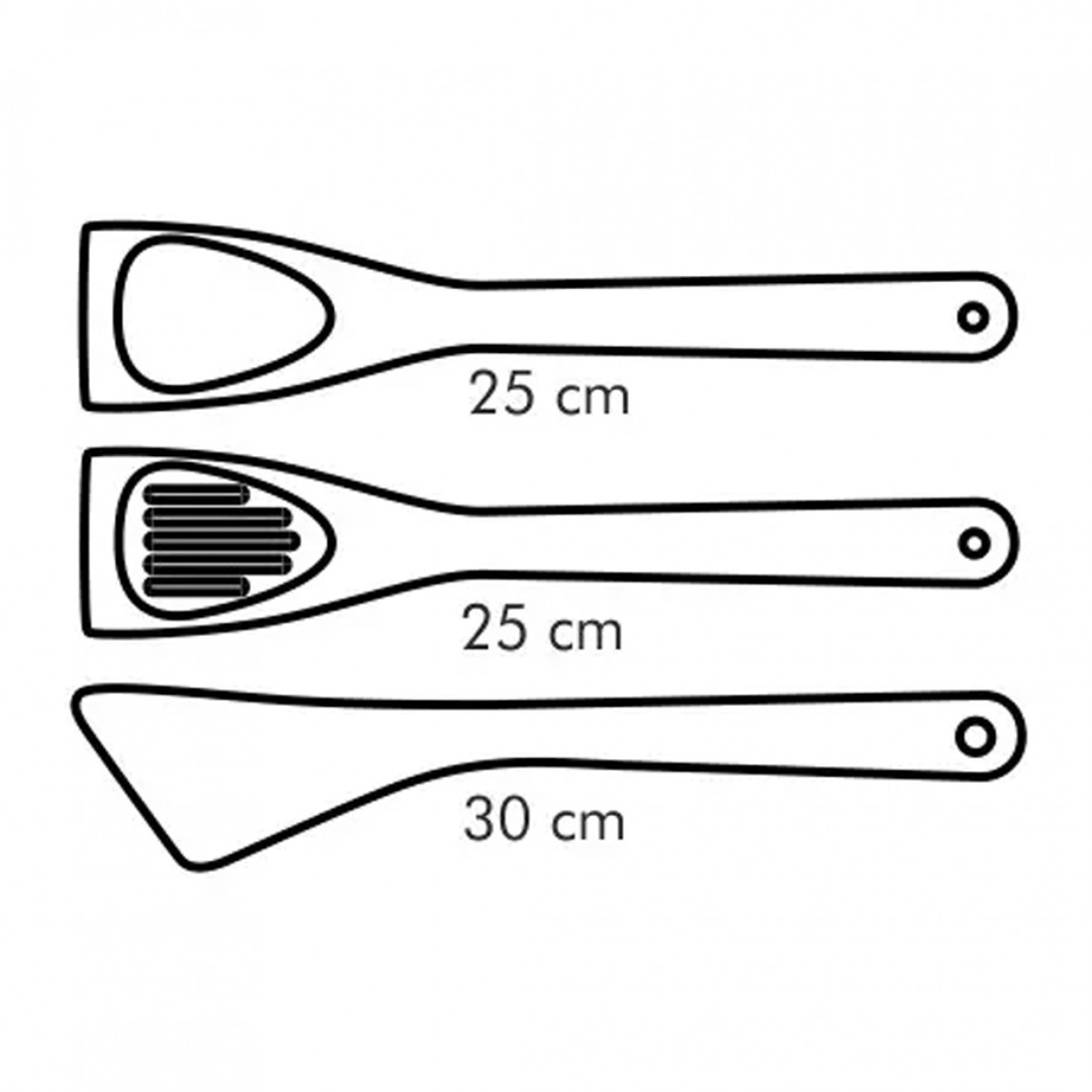 Conjunto 3 espatulas TESCOMA WOODY 637420